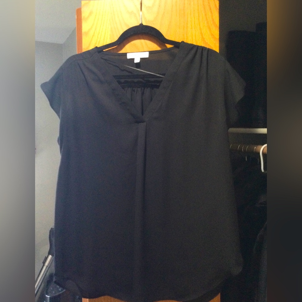 Sheer black top